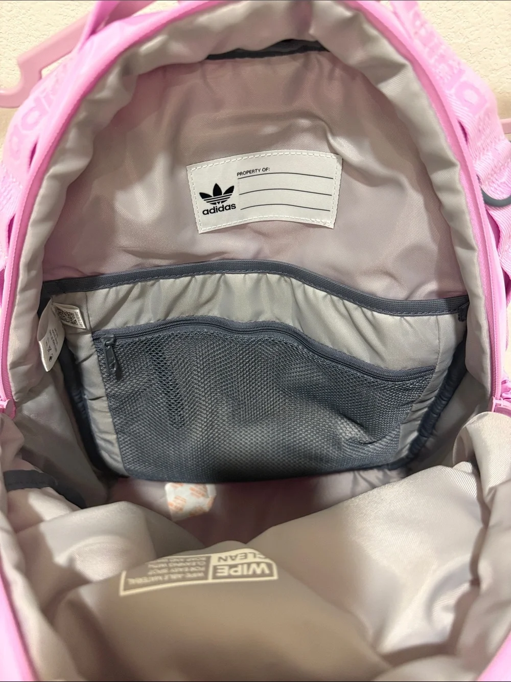 adidas Light Pink/Purple Padded Daypack Backpack